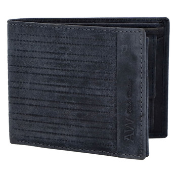 Pánska kožená peňaženka tmavomodrá - WILD Rialto