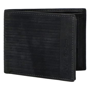 Pánska kožená peňaženka čierna - WILD Rialto