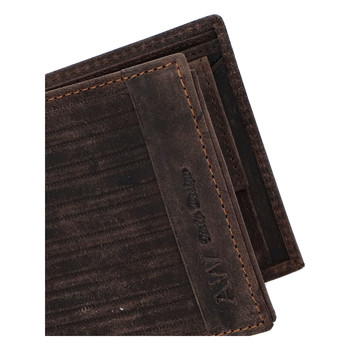 Pánska kožená peňaženka hnedá - WILD Rialto