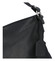 Dámska kožená kabelka cez plece čierna - ItalY Roterry