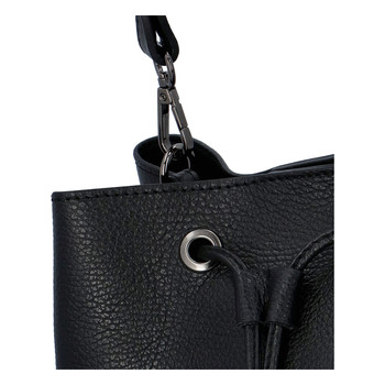 Dámska kožená kabelka čierna - ItalY TianJin