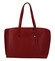 Dámska kožená kabelka tmavo červena - ItalY Jordana Two