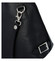 Dámska kožená crossbody kabelka čierna - ItalY M0131
