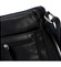 Dámska kožená crossbody kabelka čierna - ItalY ItOff