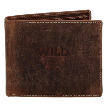 Pánska kožená peňaženka hnedá - WILD Stockholm