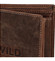 Pánska kožená peňaženka hnedá - WILD Sangaj