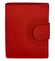 Pánska kožená prešívaná peňaženka červená - Diviley Universe