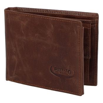 Pánska kožená peňaženka hnedá - WILD Gogh
