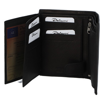 Pánska kožená peňaženka čierna - Delami Maast 2