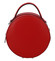 Malá červená elegantná dámska kožená kabelka - ItalY Husna