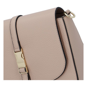 Dámska kožená crossbody kabelka camel - ItalY Neul