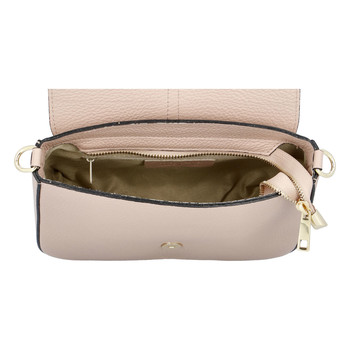 Dámska kožená crossbody kabelka camel - ItalY Neul