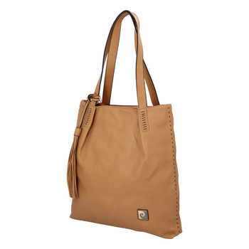 Veľká dámska kabelka cez plece camel - Pierre Cardin Elis