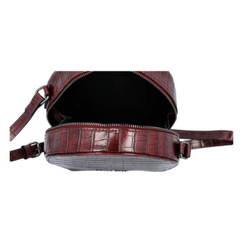 Módna štýlová crossbody kabelka bordo - Marco Tozzi Kroko