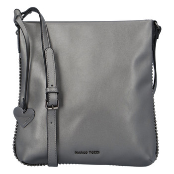 Dámska módna crossbody kabelka strieborná - Marco Tozzi Coco