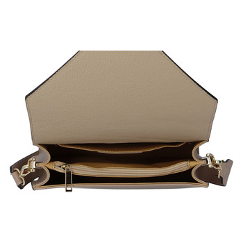 Luxusná kožená crossbody kabelka svetlá camel - ItalY Wien