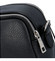 Kožená crossbody kabelka čierna - ItalY Quadro