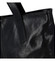 Módna dámska kožená kabelka čierna - ItalY Rich