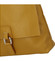 Dámsky kožený batôžtek kabelka žltý - ItalY Francesco