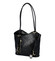 Dámska kožená kabelka batoh čierna - ItalY Lazzy