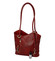 Dámska kožená kabelka batoh červená - ItalY Lazzy
