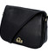 Luxusná dámska kožená kabelka čierna - Hexagona Francesca