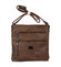 Dámska crossbody kabelka tmavá camel - Romina Chiara