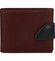 Hladká pánska hnedá kožená peňaženka - Tomas 76VT