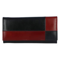 Dámska kožená peňaženka čierno červená - Tomas Farbe