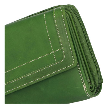 Dámska kožená peňaženka zelená - Tomas Feisol