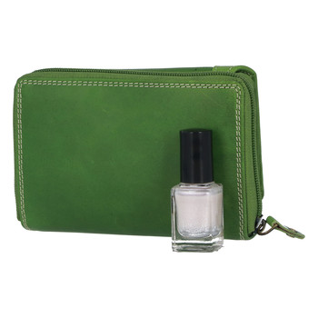 Dámska kožená peňaženka zelená - Tomas Feisol