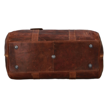 Kožená cestovná taška koňakovohnedá - Greenwood Cooper