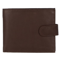 Pánska kožená hnedá peňaženka - Delami 9371