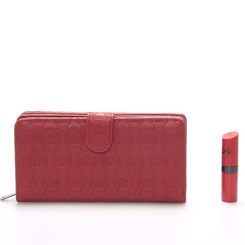 Dámska väčšia červená peňaženka - Dudlin M162