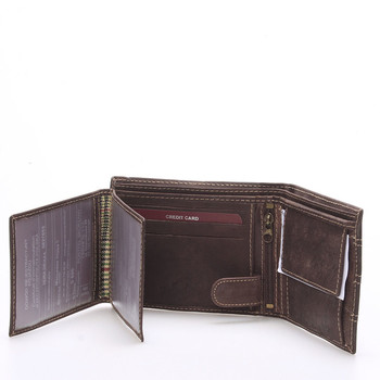 Pánska kožená peňaženka hnedá - WILD Deveral