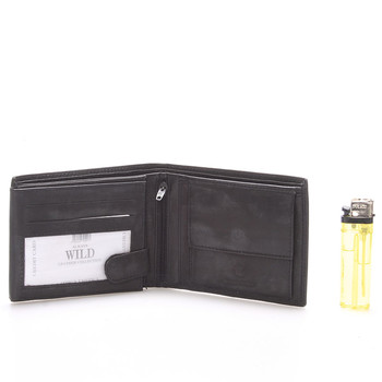 Pánska kožená peňaženka čierna - WILD Beaufort