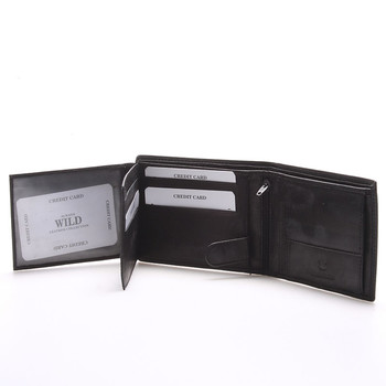 Pánska kožená peňaženka čierna - WILD Beaufort