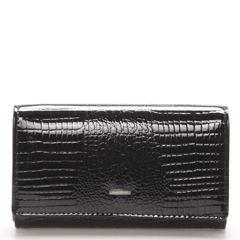 Čierna dámska kožená peňaženka Angela Moretti WL22