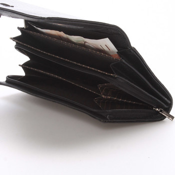 Čierna dámska kožená peňaženka Angela Moretti WL22