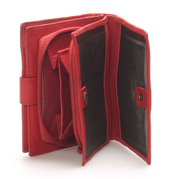 Dámska kožená peňaženka červená - Delami Celestiel