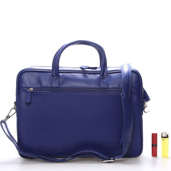 Luxusná kožená taška cez rameno modrá - Gerard HENON Derell
