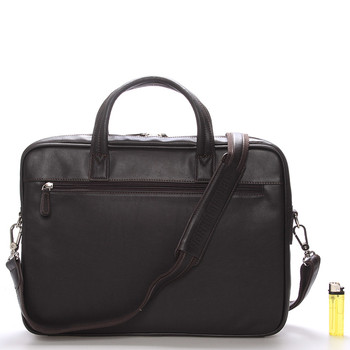 Luxusná kožená taška cez rameno hnedá - Gerard HENON Derell