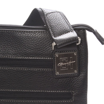 Pánska kožená taška cez rameno čierna - Gerard HENON Frankie