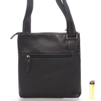 Pánska kožená taška cez rameno čierna - Gerard HENON Frankie