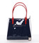 Trendy kabelka cez plece modro červeno biela - Delami Aceline