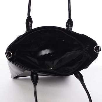 Dámska elegantná kabelka cez rameno čierna - Delami Merci
