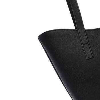 Dámska luxusná kabelka cez rameno čierna saffiano - Delami Alexia