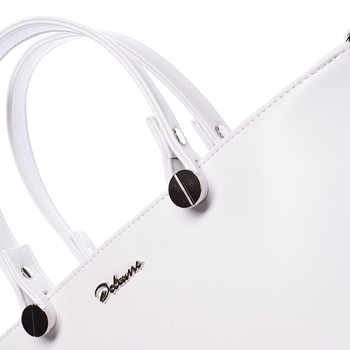 Luxusná dámska kabelka biela - Delami Chantal