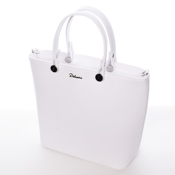 Luxusná dámska kabelka biela - Delami Chantal