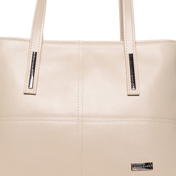 Dámska luxusná kabelka cez rameno béžová - Delami Leonela